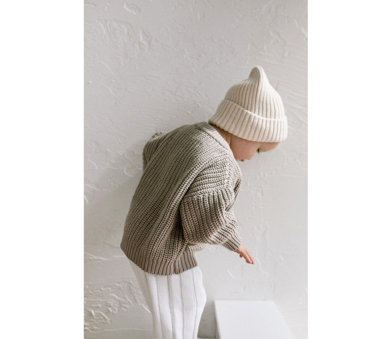 Strickpullover hellgrau