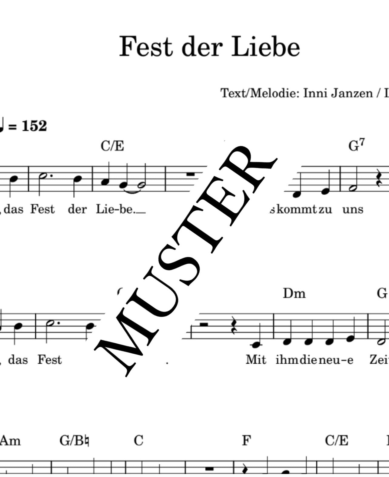 FEST DER LIEBE - NOTEN