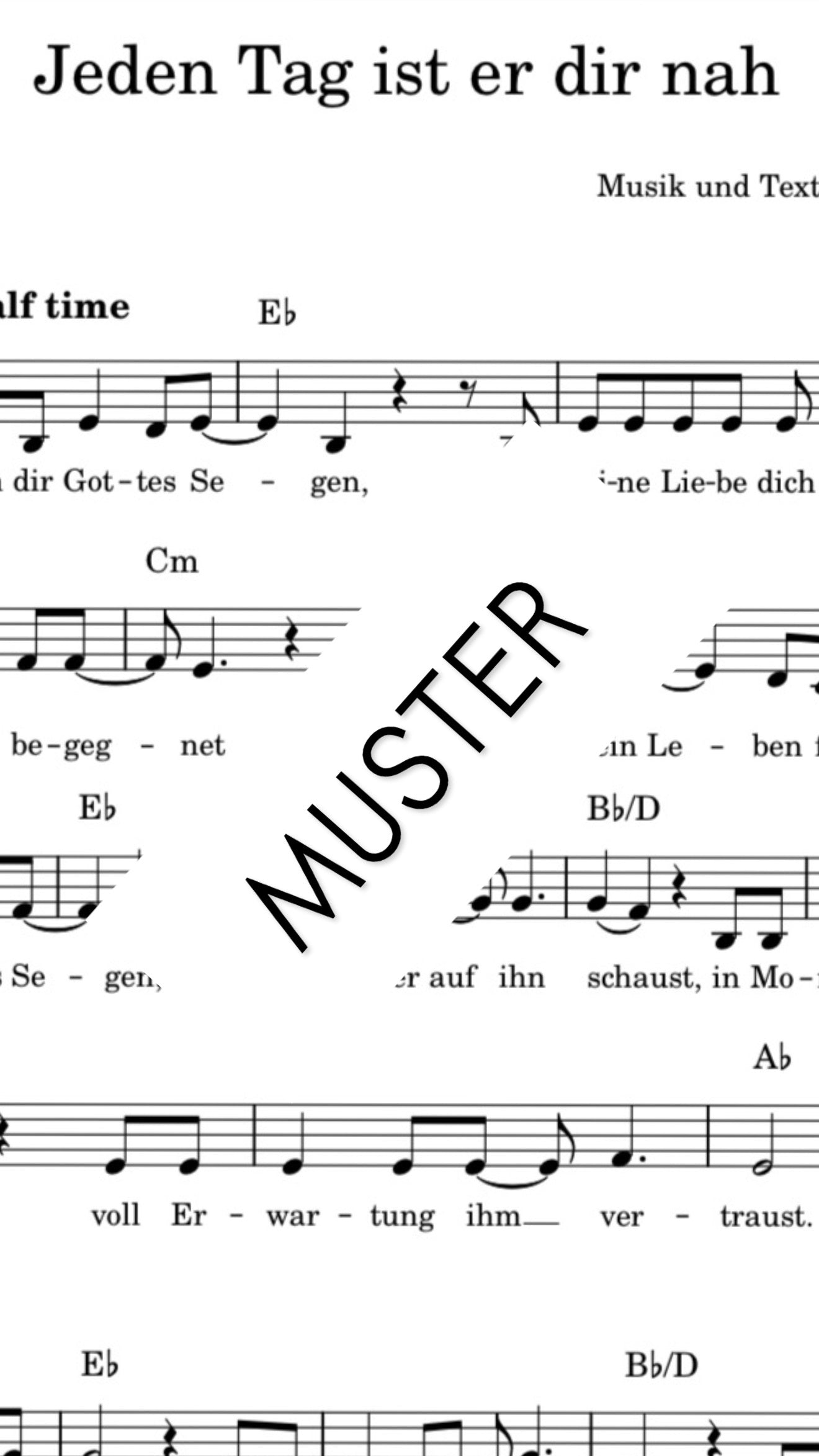 JEDEN TAG IST ER DIR NAH - PLAYBACK
