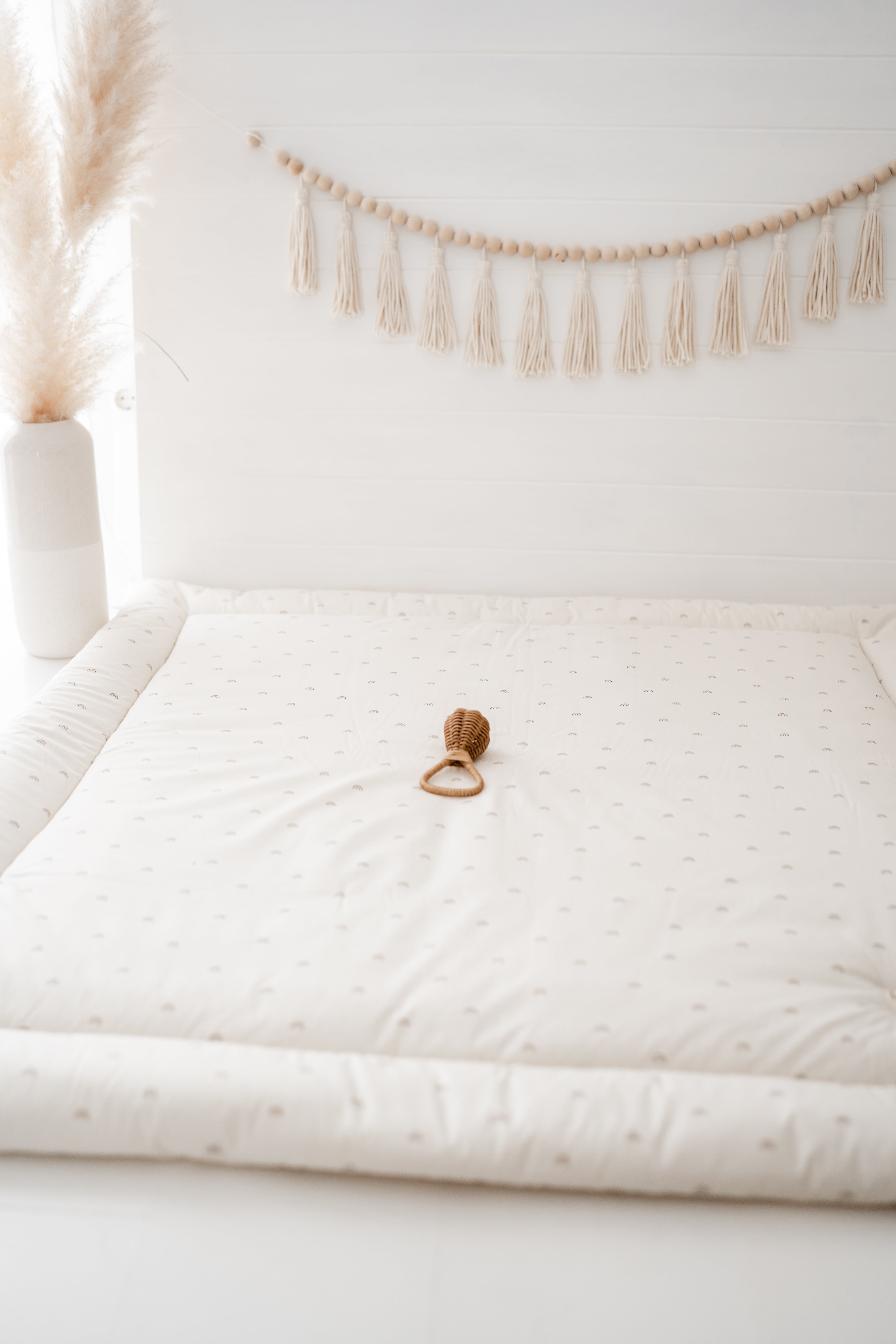 Spiel-und Krabbeldecke, Krabbelmatte 120x120cm REGENBOGEN