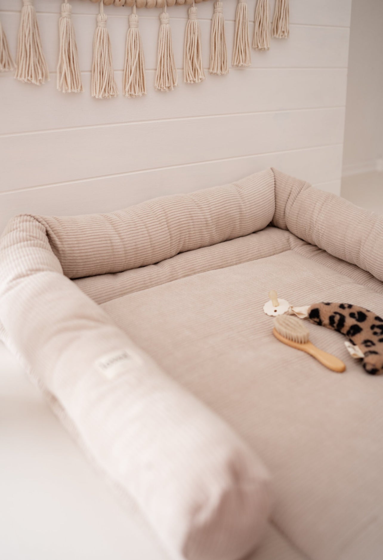 Wickeltischauflage creme/beige CORD