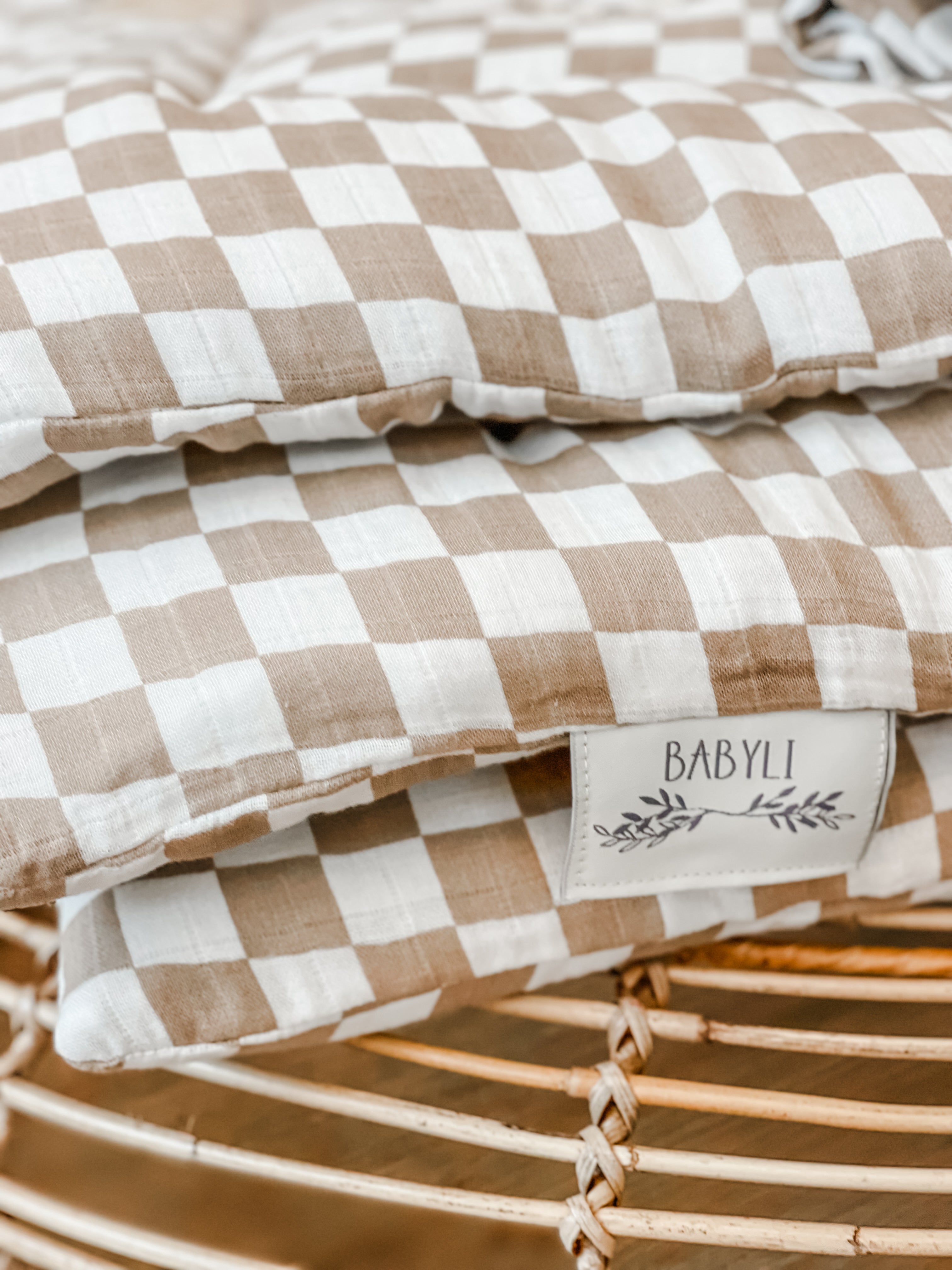 Große Krabbelmatte, Spielmatte für Babys, Krabbeldecke sand