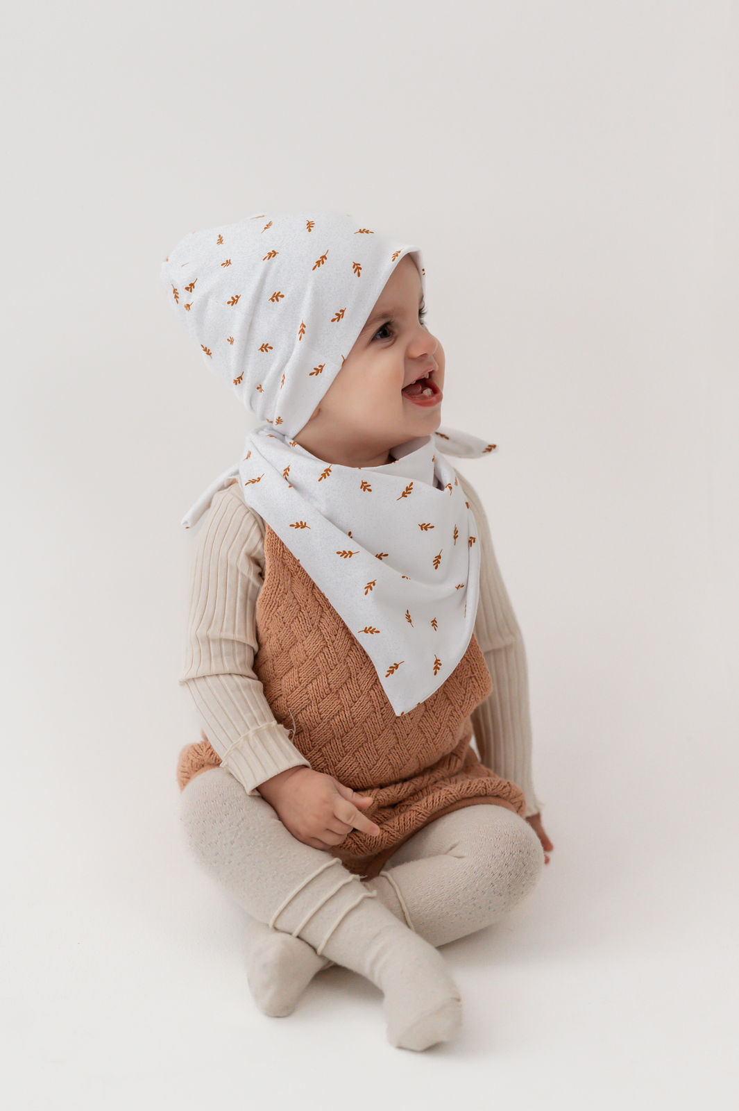 Set aus BIO Jersey - Halstuch und Knotenband 1-3 Jahre