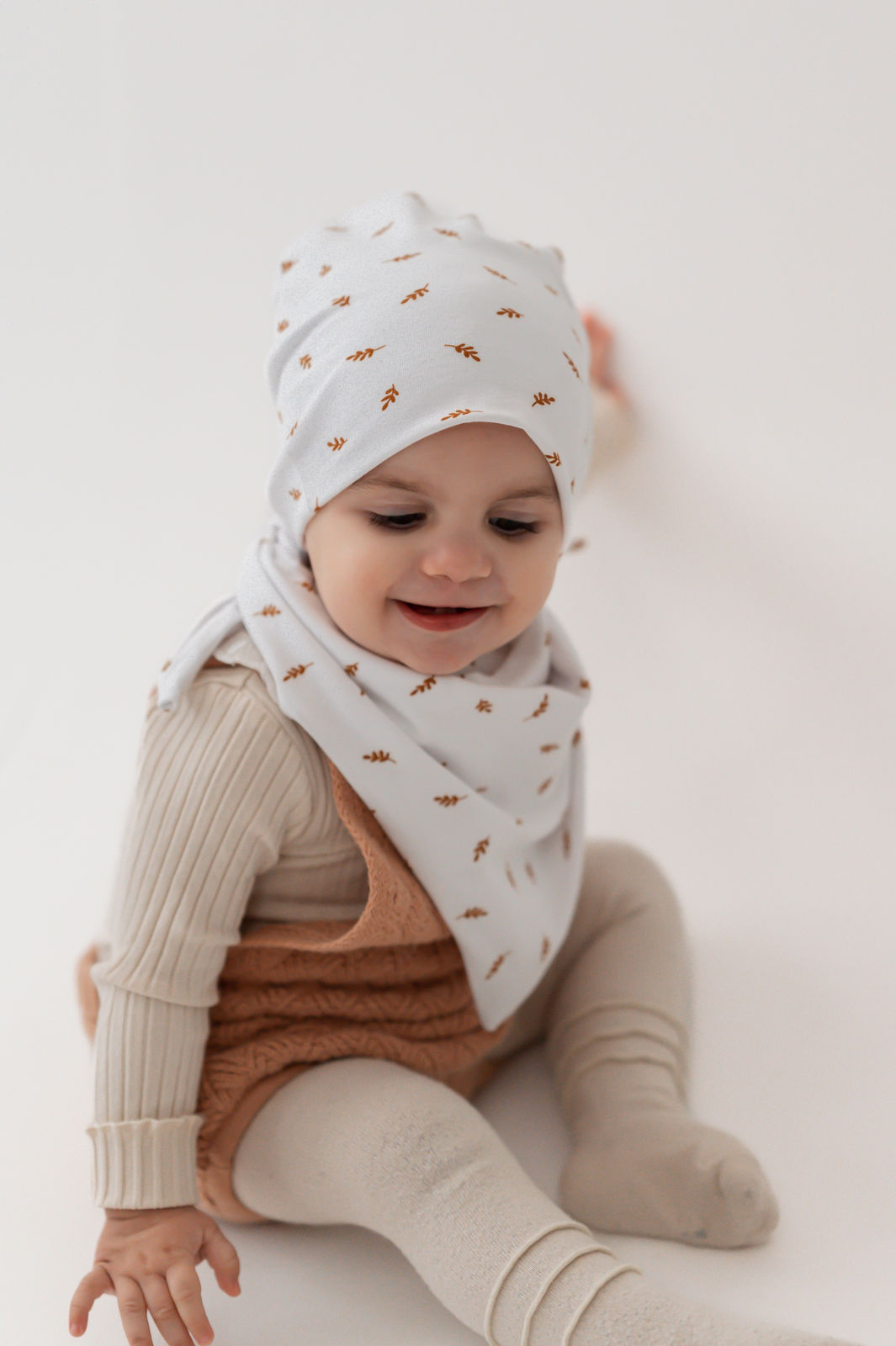 Set aus BIO Jersey - Halstuch und Knotenband 1-3 Jahre