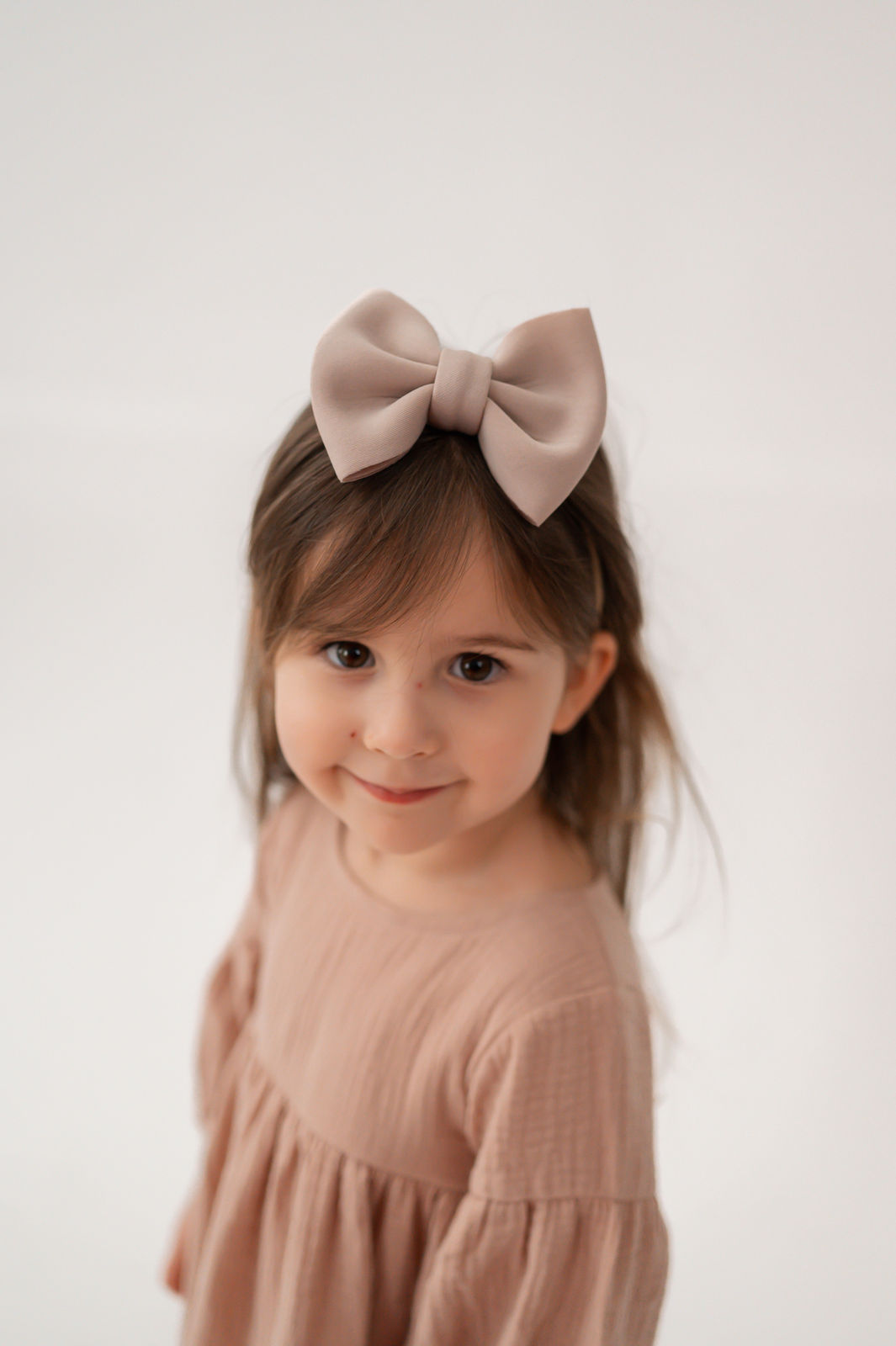 Musselinkleid festlich altrosa