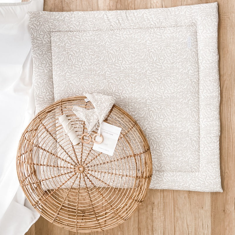 Spiel-und Krabbeldecke, 100x100cm, feine Zweige