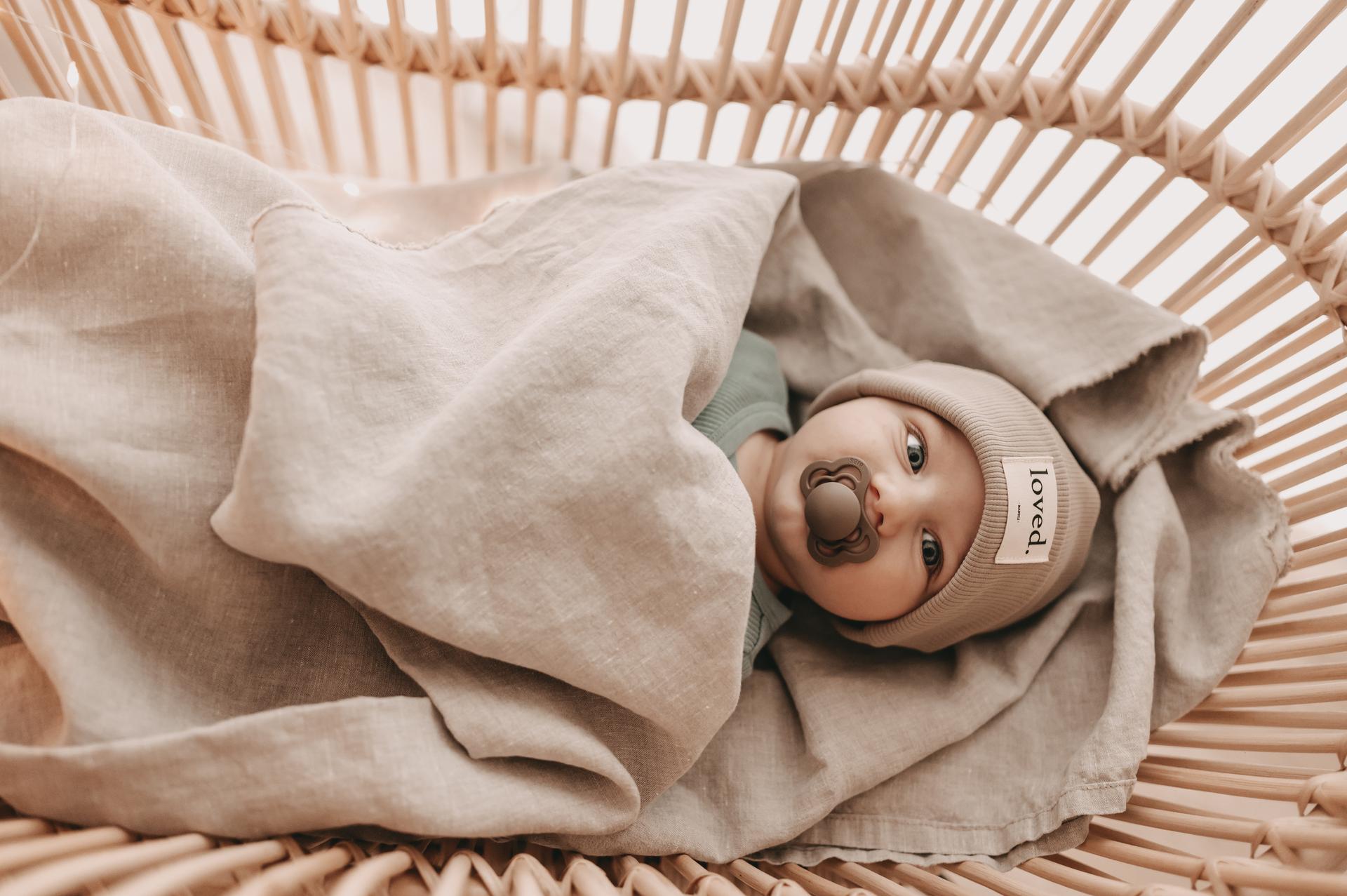 MÜTZE loved. - Farbe: KIESEL - alle Größen -