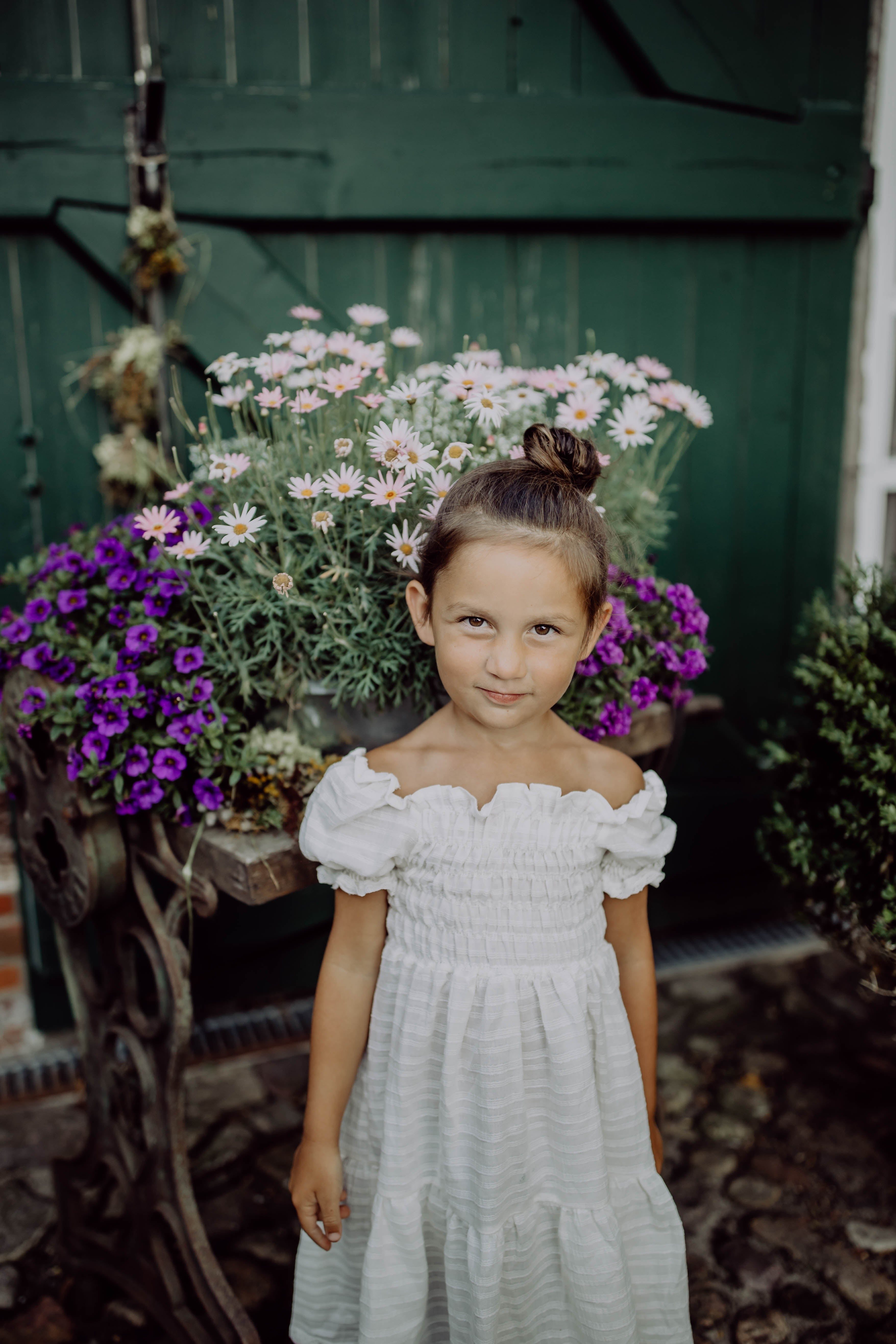 Sommerkleid, Baumwollkleid weiß Bohostyle