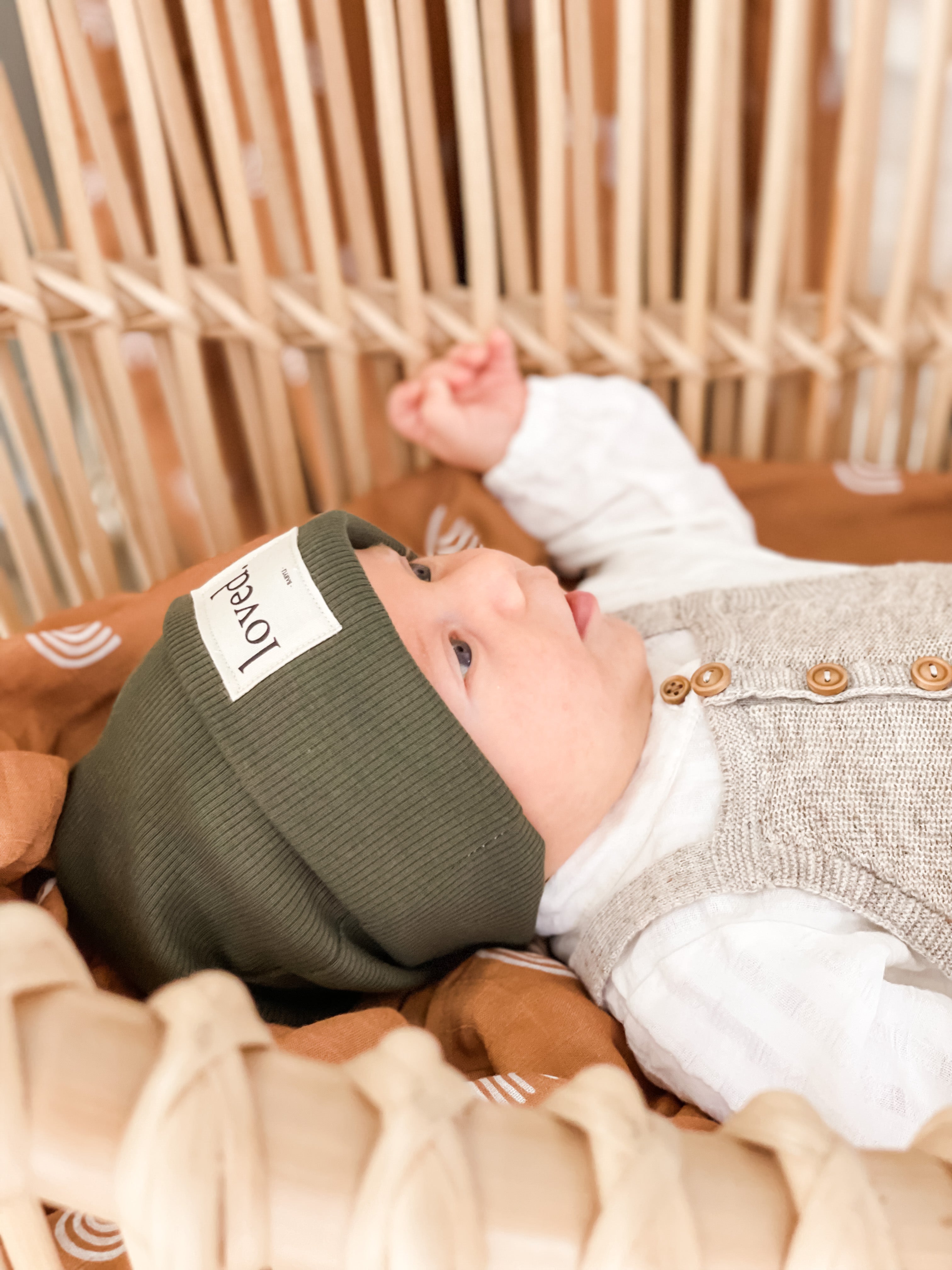 MÜTZE loved. - Farbe: OLIVE - alle Größen -