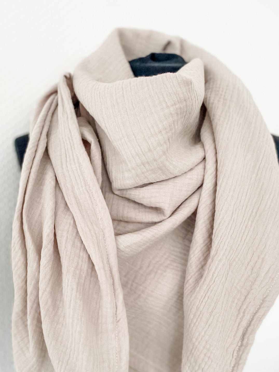 Musselintuch für Erwachsene taupe/sand DESI