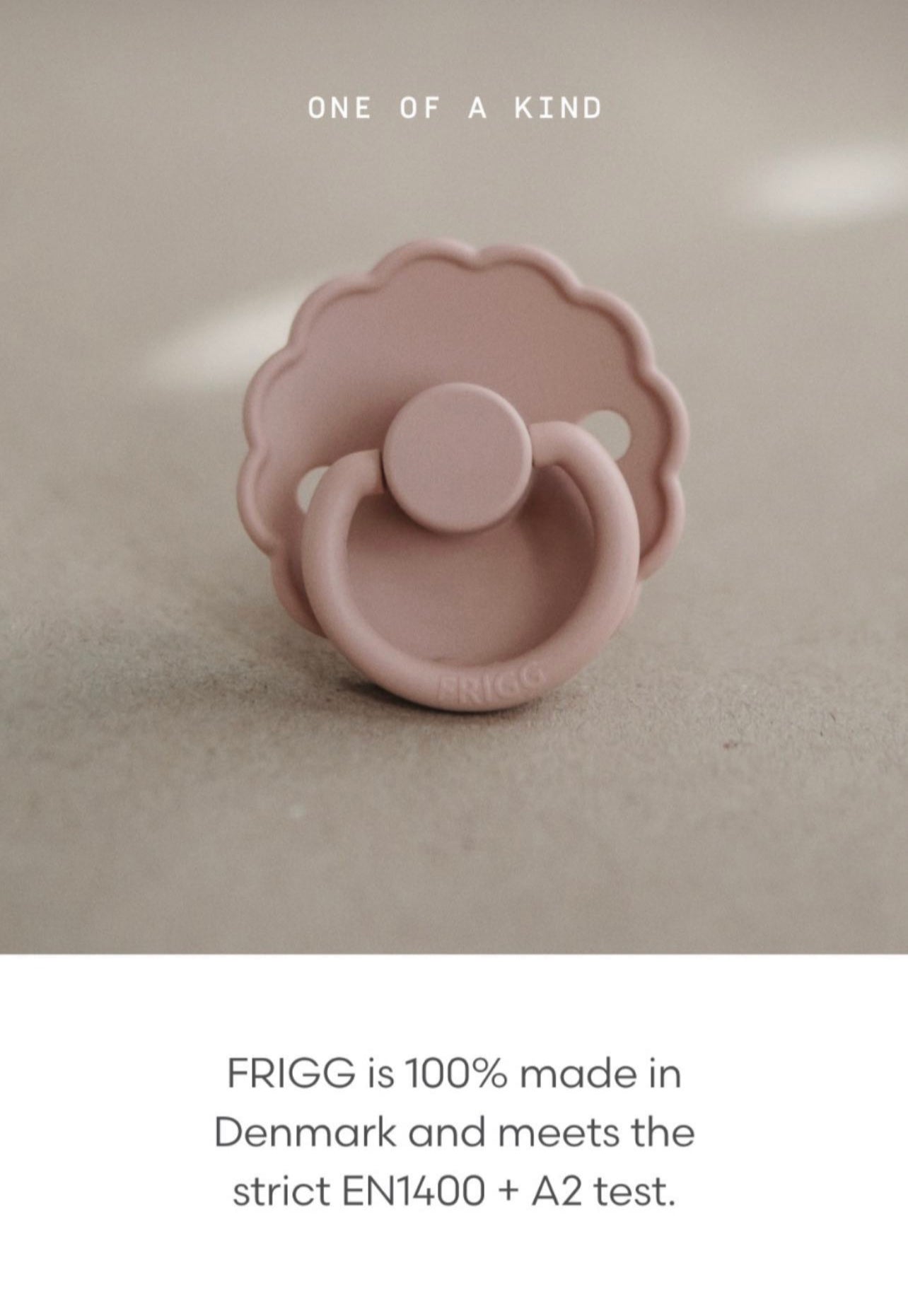 Schnuller FRIGG, blush/creme  6-18 MONATE